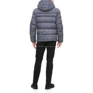Tela de lana con soporte de diseño bordado-Precio al por mayor 2025 Chaqueta acolchada informal personalizada para hombre Última ropa de calle de invierno - Product Image 2