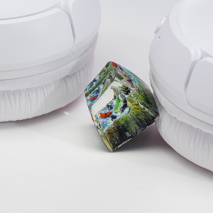 Keycaps Mystiques Anime, Keycaps Artisanaux Personnalisés, Keycaps Anime Mignons, Keycaps Verts, Ensemble de Keycaps, Keycaps en Résine - Product Image 4