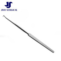 Gillies Skin Hook 7 pouces, grand modèle, diamètre 4 mm, pointe ronde aiguisée, acier inoxydable, retractor cutané chirurgical, certifié CE ISO