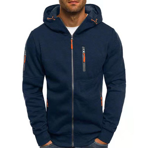 Fabricant professionnel de sweats à capuche zippés pour hommes, 100% coton, imperméables, respirants, emballage écologique, coupe classique, design unique - Product Image 2