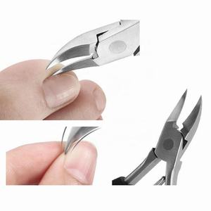 Stainless Steel Fingernail and Toenail Nail Clipper Cutter Trimmer With Black Rubber Grip Handle Nail Cutter - Product Image 1