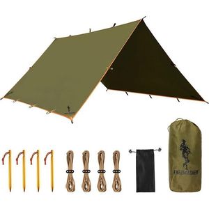 Lona Impermeable Marrón Multifuncional de 10-10.5 pies para Acampar al Aire Libre, Viajar, Excursionismo, Toldo, Refugio contra la Lluvia - Product Image 2