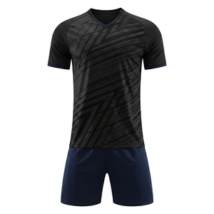 Conjunto de Camiseta de Fútbol Personalizada para Hombre, Estampado Geométrico Rosa, Cuello en V, Manga Corta, Poliéster que Absorbe la Humedad, Uniforme para Todas las Temporadas - Product Image 6