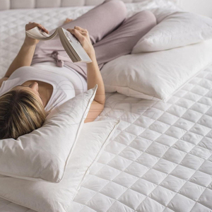 Luxury Knitted 4 Corner Elastic Mattress Protector Deep Corner Straps Moisture Resistant Eco-Friendly Breathable Machine - Product Image 3
