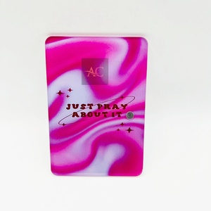 Acrylic Lash <b>Box</b> Rectangle Portable Magnetic Palette <b>Pink</b> Marble Design Just Pray About It Print Beauty <b>Tool</b> - Product Image 4