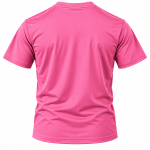 <b>Pink</b> Plus Size <b>Men's</b> T <b>Shirt</b> O Neck Short Sleeve Knitted Printed Casual Sports Tee with Pattern Front Custom Logo - Product Image 2