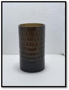 Purple Geometric Glass <b>Vases</b> Modern Tabletop Decor <b>Unique</b> Design - Product Image 4