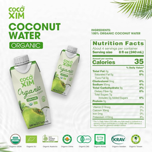 Agua de Coco Orgánica Pura Cocoxim 330ml, Bebida Natural de Coco, Precio Competitivo, Venta al Por Mayor, Exportación - Product Image 4