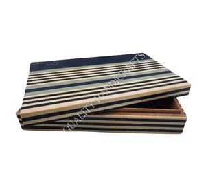 Boîte à bijoux en résine époxy sur bois, best-seller, articles promotionnels offerts / Décoration d'intérieur / Boîte de rangement, artisanat de qualité indienne, 20x10x5cm - Product Image 2