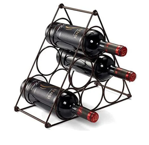 Elegante Soporte Metálico para Botellas de Vino, Decoración para Cocina, Comedor o Bar, Exhibidor de Botellas - Product Image 3