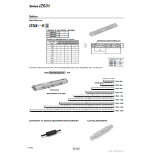 Couvercle de sécurité IZS31-E3 pneumatique SMC pour équipement électrique à cartouche d'électrode - Product Image 1