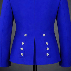 <b>Men</b>’s Wedding Highland Blue Prince Charlie <b>Jacket</b> & <b>White</b> Vest Scottish Kilt Outfit Wholesale 2026 - Product Image 4