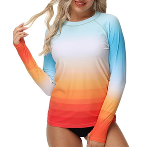 Camiseta de Protección Solar de Manga Larga para Mujer, Diseño Único 2026, Diseño Personalizado, Secado Rápido, Impresión por Sublimación, para Surf - Product Image 2