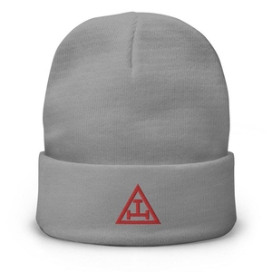 Royal Arch Chapter Knit <b>Hat</b> - Red Triple Tau Premium Winter <b>Beanie</b> - Product Image 6