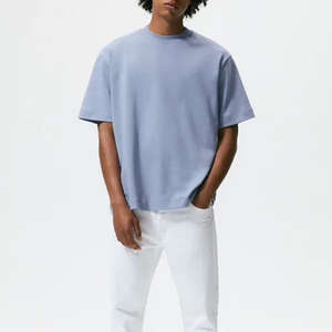 Custom Embroidery T Shirt Men Cotton Logo Casual Wear OEM Manufacturer Supplier USA UK Europe - Product Image 1