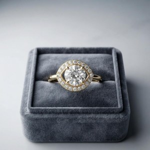 แหวนเพชรทรงกลม 2.00 กะรัต สไตล์คลาสสิก ประดับเพชรรอบวง ทองคำขาว 14K ได้รับการรับรองจาก IGI เครื่องประดับเจ้าสาวสุดหรูสำหรับมอบคำมั่นสัญญา - Product Image 5