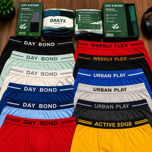 OEM & ODM Service Private Logo Printed <b>Combo</b> Pack Mid Rise Comfort-Fit Men's Wholesale Underwear Export Quality Global Supplier - Product Image 1