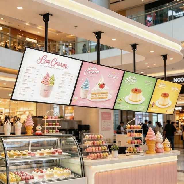 Menu Light Box Exterior Led Posters Display Custom Advertising Light Box Board LED Aluminum Frame Hanging Menu Lightbox for Shop