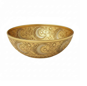 Best Design Gold Metal Serving Date Bowl Fruit Bowl for Parties for Serving Chocolate and Fruits - Product Image 1
