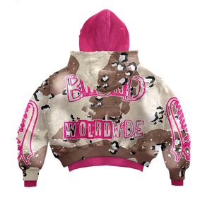 Conjunto de Sudadera con Capucha y Pantalones Cortos de Felpa de Algodón Grueso Personalizado para Hombre, Estilo Urbano, de Alta Calidad - Product Image 6