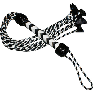 Fouet en cuir souple avec manche tressé pour jeux sensuels, scènes d'impact, jeux de rôle et outils de séduction pour adultes. - Product Image 5