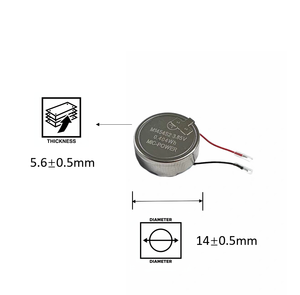M1454S2 Polimer Lityum Pil 1454 S2 105mAh 3.85V 2 Telli Sessiz Konfor Kulaklıklar II için Şarj Edilebilir Pil - Product Image 2