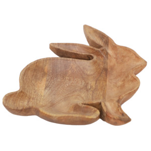Bandeja de Servir de Madera Hecha a Mano con Forma de Conejo - Decoración para el Hogar ST-015 - Product Image 2