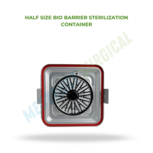 Conteneur de stérilisation demi-taille à barrière biologique, boîte de rangement en aluminium pour instruments chirurgicaux, étui d'autoclave médical avec système de valve - Product Image 2