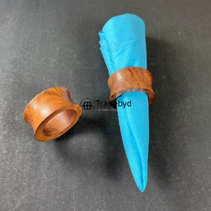 Elegante Anillo para Servilletas de Madera Hecho a Mano, Decoración de Mesa de Comedor, Accesorios de Lujo para Mesa de Boda de Hotel por Tradebyd - Product Image 1