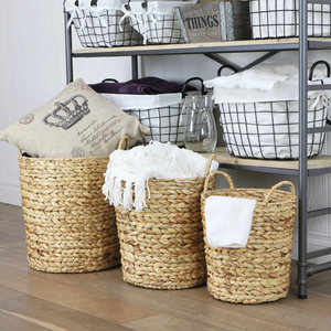 Panier de rangement en rotin tissé Home Decor organisant avec un élégant panier en osier - Product Image 1