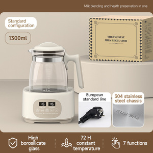 600W Digital Baby Electric <b>Kettle</b> <b>Temperature</b> Control Glass Water Boiler Automatic Shut-Off Milk Warmer for Home - Product Image 2