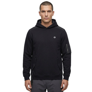 เสื้อฮู้ดดี้พรีเมียมสำหรับผู้ชาย สไตล์เทคแวร์ ผ้าฟลีซหนานุ่ม สตรีทแวร์ รับทำโลโก้ตามสั่ง โรงงาน OEM ขายส่งจำนวนมาก - Product Image 1