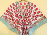 Gebloemde, blokgedrukte, strapless, plus size, ecovriendelijke, ademende sarong strandkleding pareo op maat gemaakte zomerkleding 1 stuk