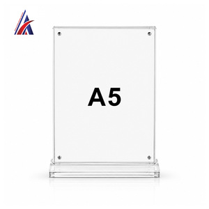 Soporte de acrílico magnético A5 para mesa, marco transparente para menú, expositor de doble cara para escritorio, el más vendido en Malasia - Product Image 5