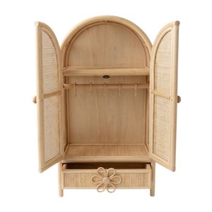 Armoire miniature en rotin naturel pour chambre d'enfant, prix d'usine, fabriquée à la main, meubles pour chambre d'enfant, décoration durable - Product Image 1