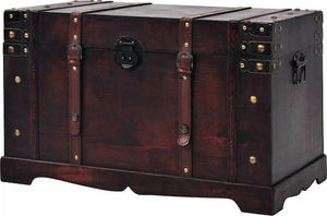 Baúl de Almacenamiento de Madera con Tapa, Diseño Clásico Rectangular, 80x65x38cm, Capacidad para Artículos Diversos - Product Image 2