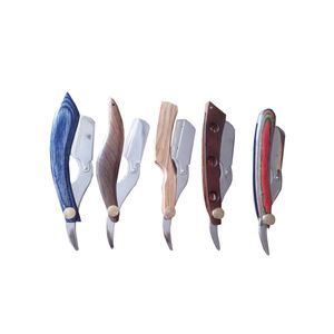 Navaja de Afeitar Profesional para Barbería, Navaja de Afeitar Clásica de Hoja Recta para el Cuidado de la Barba Masculina - Product Image 1