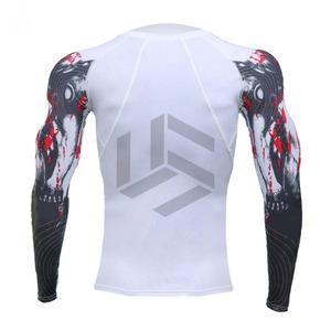 เสื้อคอมเพรสชั่นรุ่นใหม่ปี 2025 สำหรับผู้ชาย เสื้อออกกำลังกายรัดรูป ยืดหยุ่น เสื้อกีฬา เสื้อฟิตเนส เสื้อรัดกล้ามเนื้อผู้ชาย แรชการ์ด - Product Image 2