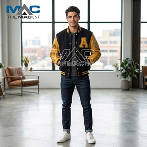 Custom Cropped Varsity <b>Jacket</b> - Letterman <b>Jacket</b> - Chenille <b>Patches</b> - Product Image 3