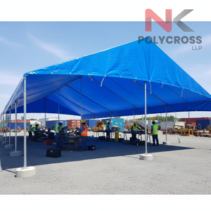 ผ้าใบโพลีไวนิลแบบม้วนสำหรับขายส่ง ทนทาน กันสภาพอากาศ เหมาะสำหรับงานโครงสร้างพื้นฐาน คลังสินค้า และการขนส่ง - Product Image 2