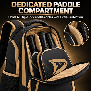 Sac à dos de pickleball, sac de sport imperméable, sac personnalisé pour raquette de pickleball avec compartiment pour chaussures, rangement pour balles, poche pour bouteille - Product Image 5
