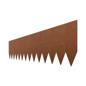 Bordatura per Giardino in Acciaio Resistente alle Intemperie, Pre-Ruggine, 40 X 8, Confezione da 6 Pezzi, Bordura Pieghevole per Giardino - Product Image 6