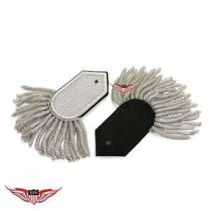 KEW Epaulettes y Pliegues de Hombro Ceremoniales Bordados a Mano, Ecológicos, con Flecos de Hilo Dorado y Pedrería Napoleónica, Personalizados - Product Image 2