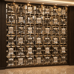 MO Series Premium PVC <b>Mirror</b> Mosaic Tiles | 3D Art Deco Reflective Waterproof Non-Slip <b>Wall</b> Decor | <b>Rectangle</b> PVC Mosaic Sheets - Product Image 5