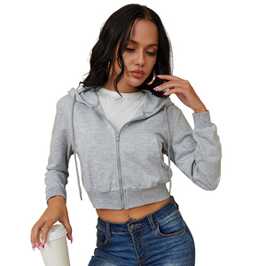 Sudadera con capucha y cremallera para mujer, informal, de manga larga, para gimnasio, deportes, correr y actividades al aire libre. - Product Image 3