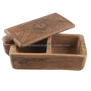Простая деревянная коробка для специй с крышкой, Изготовленный вручную логотип, набор деревянных коробок для специй/контейнер для специй для кухни с 2023 крышкой