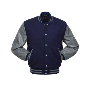 High Quality Varsity <b>Jackets</b> <b>Jacket</b> for Men Wool Sleeves Custom Baseball Design Windproof Waterproof <b>Canvas</b> Vintage Winter Coat - Product Image 1