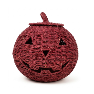 Cesta de calabaza de algas marinas ecológica para decoración de Halloween, decoración para fiestas de Halloween, venta al por mayor desde Vietnam - Product Image 1