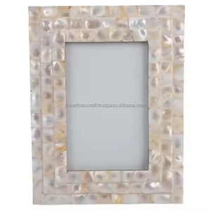 Handmade Green Mother Pearl <b>Resin</b> Crafts Photo <b>Frame</b> Customizable New Release Wholesale Picture <b>Frame</b> Unique Design - Product Image 1