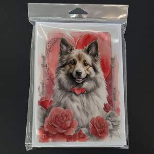Belgian Tervuren Valentine Roses A7 <b>Greeting</b> <b>Cards</b> Pack of 8 Blank <b>Note</b> <b>Cards</b> with Envelopes Whimsical 5x7 Size - Product Image 3